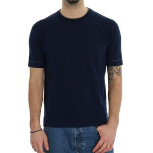 T-SHIRT IN MAGLIA BLU